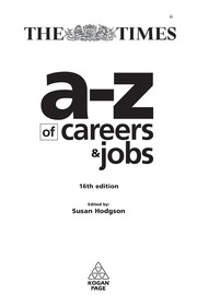 A-Z of careers & jobs by Susan Hodgson