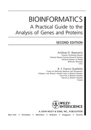 Bioinformatics by Andreas D. Baxevanis, B. F. Francis Ouellette