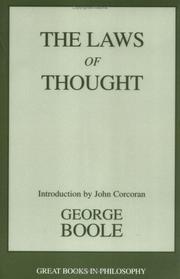 Cover of: An Investigation of the Laws of Thought (Barnes & Noble)