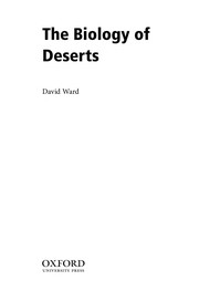 Cover of: The biology of deserts