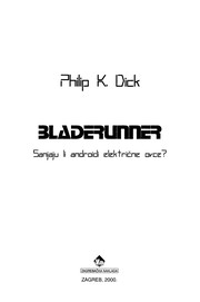 Cover of: Bladerunner by Philip K. Dick