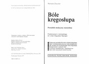 Cover of: Bóle kre̜gosłupa: poradnik medycyny naturalnej
