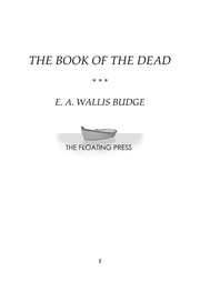Cover of: The book of the dead by Ernest Alfred Wallis Budge
