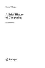 Cover of: A Brief History of Computing