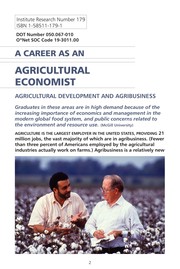 Cover of: A Career as an agricultural economist: agricultural development and agribusiness