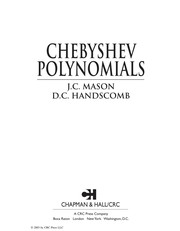 Chebyshev polynomials by J. C. Mason