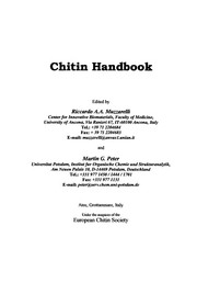 Cover of: Chitin handbook
