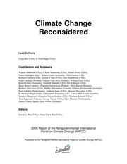 Cover of: Climate change reconsidered by Craig D. Idso