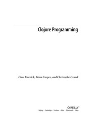 Cover of: Clojure programming