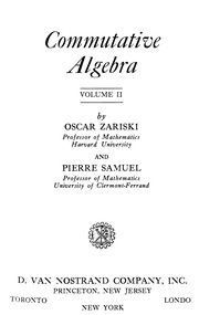 Cover of: Commutative Algebra