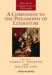 Cover of: A companion to the philosophy of literature
