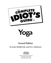 Cover of: The complete idiot's guide to yoga by Joan Budilovsky