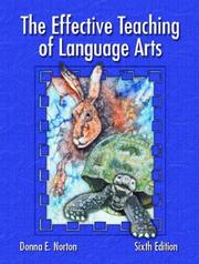 Cover of: The Effective Teaching of Language Arts, Sixth Edition
