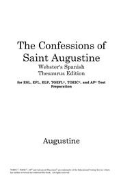 Cover of: The confessions of Saint Augustine by Augustine of Hippo