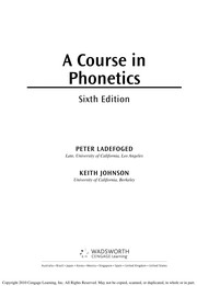 Cover of: A course in phonetics by Peter Ladefoged