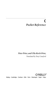 Cover of: C: Pocket Reference