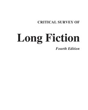 Cover of: Critical survey of long fiction
