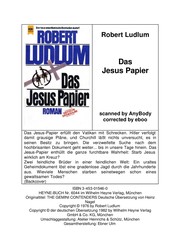 Cover of: Das Jesuspapier by Robert Ludlum
