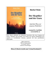 Cover of: Der Skeptiker und der Guru: auf dem Weg zur eigenen Wahrheit