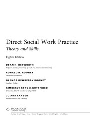 Cover of: Direct social work practice: theory and skills