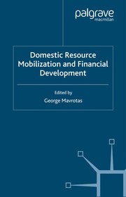 Cover of: Domestic resource mobilization and financial development