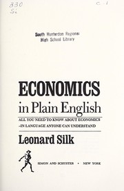 Cover of: Economics in plain English: all you need to know about economics : in language anyone can understand