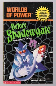 Cover of: Before Shadowgate