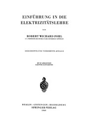 Cover of: Einführung in die Elektrizitätslehre