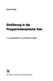 Cover of: Einführung in die Programmiersprache Ada