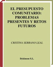 Cover of: El presupuesto comunitario  by Cristina Serrano Leal