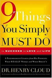 Cover of: Things You Must Simply Do to