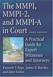 Cover of: The MMPI, MMPI-2 & MMPI-A in Court: A Practical Guide for Expert Witnesses and Attorneys