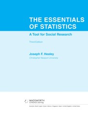 Cover of: The essentials of statistics: a tool for social research