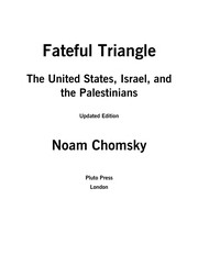 Cover of: Fateful triangle by Noam Chomsky