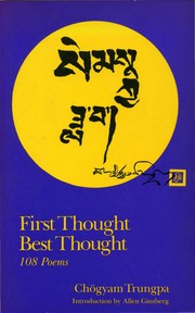 Cover of: First thought, best thought: 108 poems