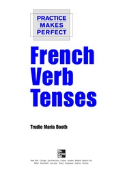 Cover of: French verb tenses