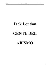 Cover of: Gente del abismo by Jack London