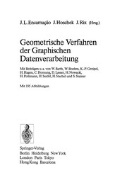 Cover of: Geometrische Verfahren der Graphischen Datenverarbeitung