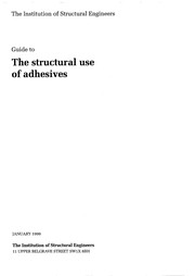 Cover of: Guide to the structural use of adhesives.