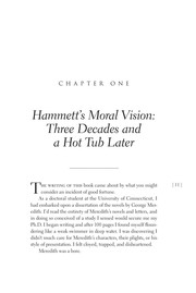 Cover of: Hammett's moral vision: the most influential full-length investigation of Dashiell Hammett's novels 'Red harvest', 'The Dain curse', 'The Maltese falcon', 'The glass key' and 'The thin man'