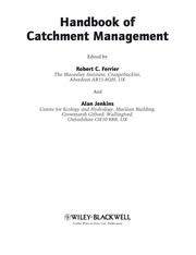 Cover of: Handbook of catchment management