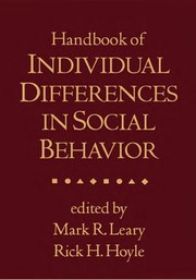 Cover of: Handbook of individual differences in social behavior