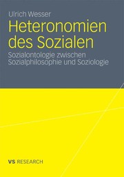 Heteronomien des Sozialen by Ulrich Wesser