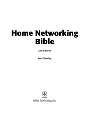 Cover of: Home networking bible by Sue Plumley