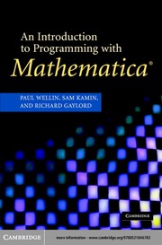 Cover of: An introduction to programming with Mathematica