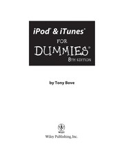 Cover of: Ipod and itunes for dummies (and web access). 8th ed