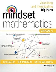 Cover of: Mindset Mathematics: Visualizing and Investigating Big Ideas, Grade 4 by Jo Boaler, Jen Munson, Cathy Williams