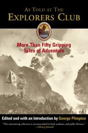 Cover of: As Told at the Explorers Club