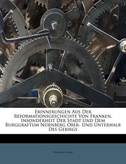 Cover of: Erinnerungen aus der Reformationsgeschichte von Franken (German Edition)