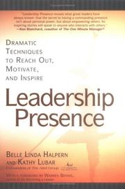 Cover of: Leadership Presence by Belle Linda Halpern, Kathy Lubar